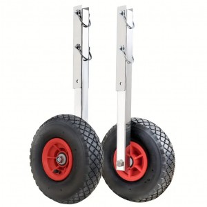 Kolesa za prevoz gumenjaka, snemljiva, nerjaveča